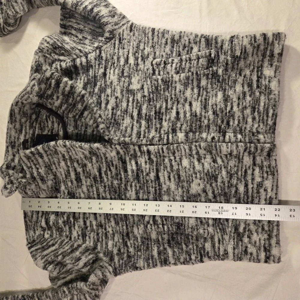Gap‎ Kids Wool Blend Sweater Jacket, Girl's Size XXL 14/16, Gray & Black
